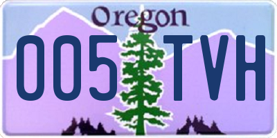 OR license plate 005TVH