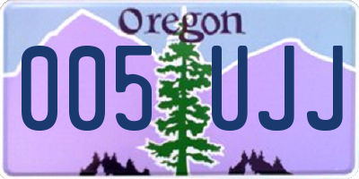 OR license plate 005UJJ