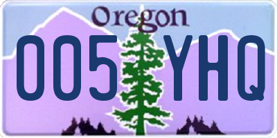 OR license plate 005YHQ