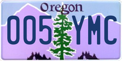 OR license plate 005YMC