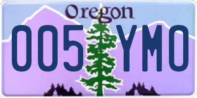 OR license plate 005YMO