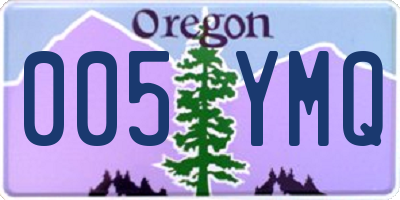 OR license plate 005YMQ