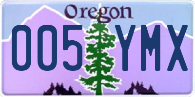 OR license plate 005YMX