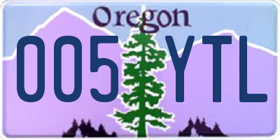 OR license plate 005YTL