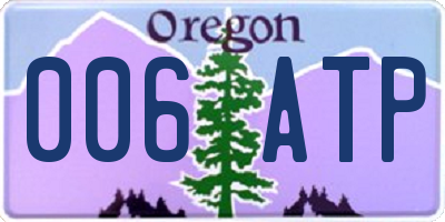 OR license plate 006ATP
