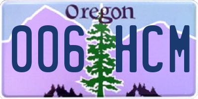 OR license plate 006HCM