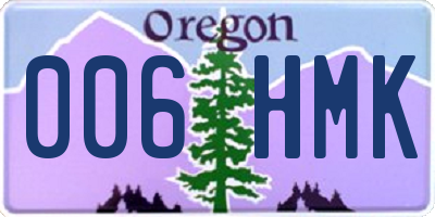 OR license plate 006HMK