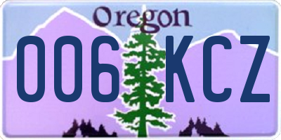 OR license plate 006KCZ