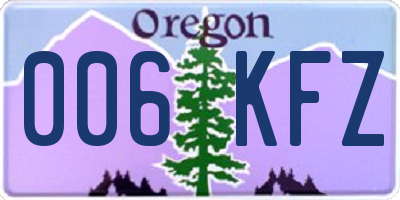 OR license plate 006KFZ
