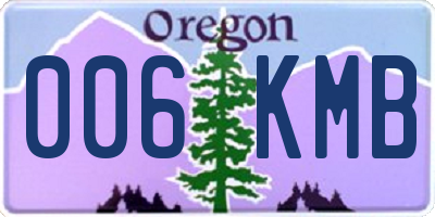 OR license plate 006KMB