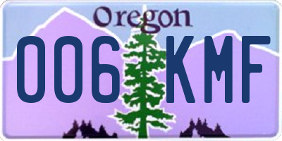 OR license plate 006KMF