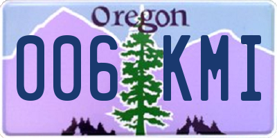 OR license plate 006KMI