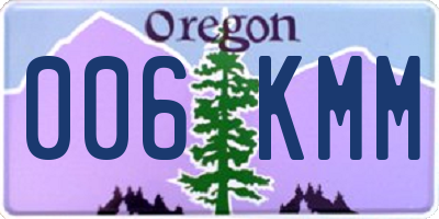 OR license plate 006KMM