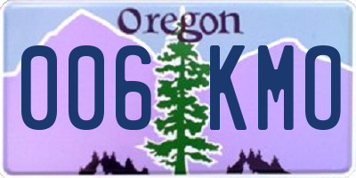 OR license plate 006KMO