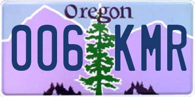 OR license plate 006KMR