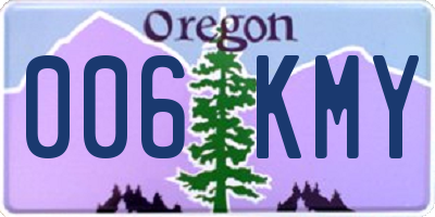 OR license plate 006KMY