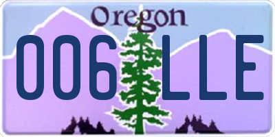 OR license plate 006LLE