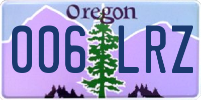 OR license plate 006LRZ