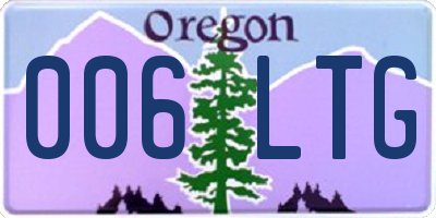 OR license plate 006LTG