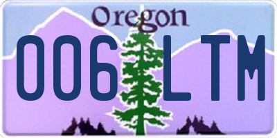 OR license plate 006LTM