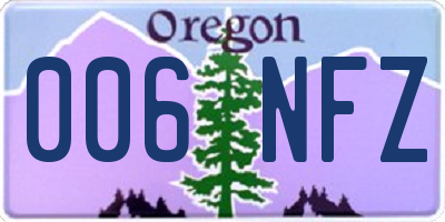 OR license plate 006NFZ