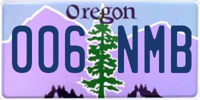 OR license plate 006NMB