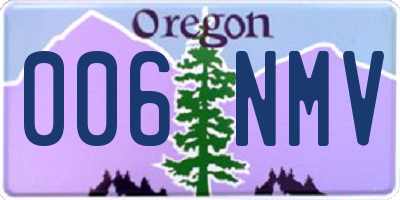 OR license plate 006NMV