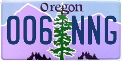 OR license plate 006NNG