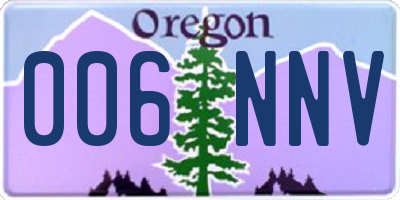 OR license plate 006NNV