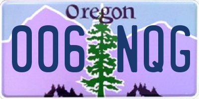 OR license plate 006NQG