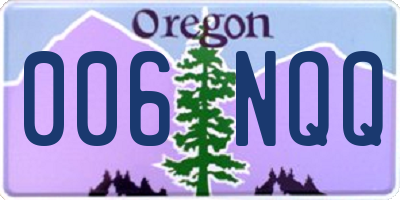 OR license plate 006NQQ