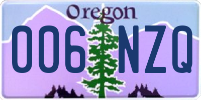 OR license plate 006NZQ