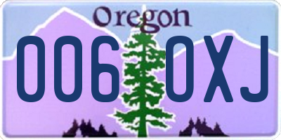 OR license plate 006OXJ