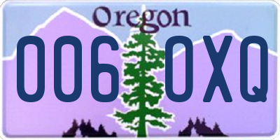 OR license plate 006OXQ