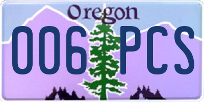 OR license plate 006PCS