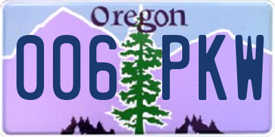 OR license plate 006PKW