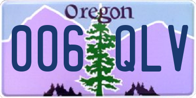OR license plate 006QLV