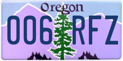 OR license plate 006RFZ