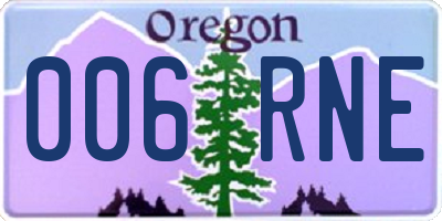 OR license plate 006RNE