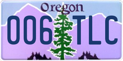 OR license plate 006TLC