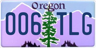 OR license plate 006TLG