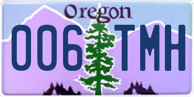 OR license plate 006TMH