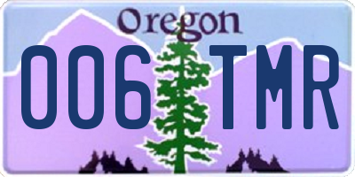 OR license plate 006TMR