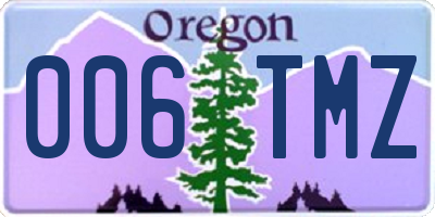 OR license plate 006TMZ