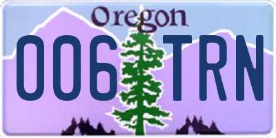 OR license plate 006TRN