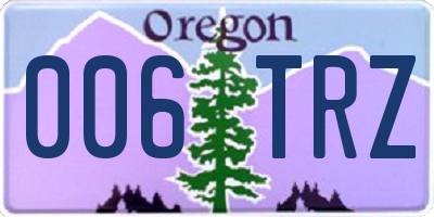 OR license plate 006TRZ