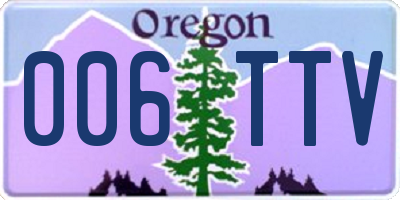 OR license plate 006TTV