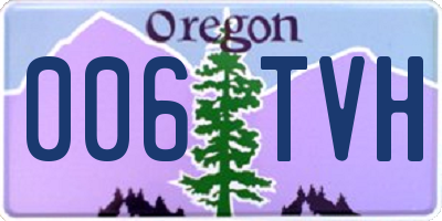 OR license plate 006TVH
