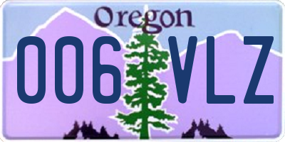 OR license plate 006VLZ