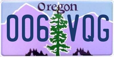 OR license plate 006VQG